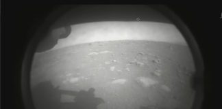 This is the first image taken by NASA’s Perseverance Mars rover. Now the hunt for life begins.