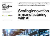 Scaling innovation in manufacturing with AI